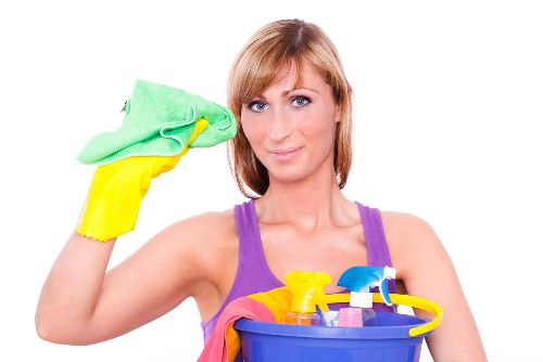 Clean and organized home interior after regular cleaning
