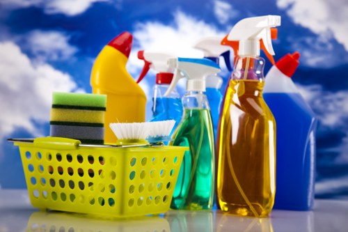 Sanitizing high-touch communal surfaces in a building