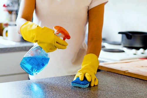 Vacuuming a mattress surface during cleaning