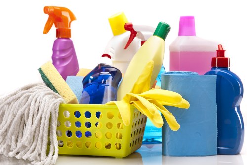 Professional Airbnb cleaning in a modern kitchen