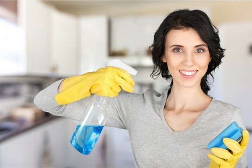 Sanitized kitchen surfaces as part of regular cleaning