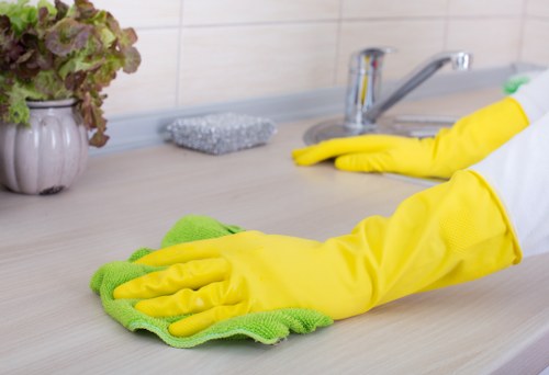 Detailed end of tenancy cleaning in a bathroom