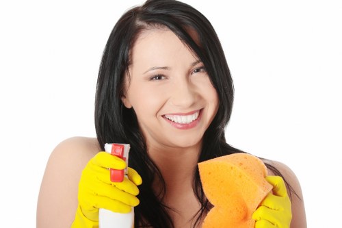 Professional commercial cleaning in a retail environment